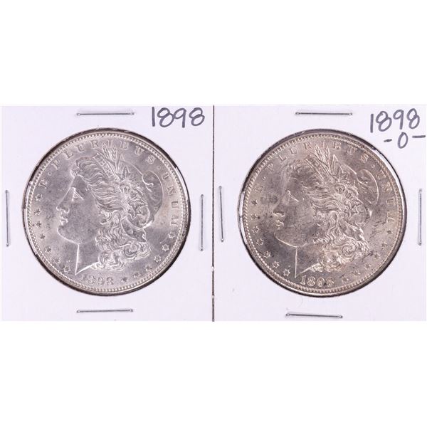 Lot of 1898 & 1898-O $1 Morgan Silver Dollar Coins