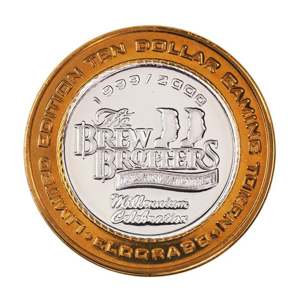 .999 Silver Eldorado Hotel and Casino $10 Casino Gaming Token Limited Edition