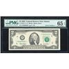 Image 1 : Serial Number 1 - 2003 $2 Federal Reserve STAR Note PMG Gem Uncirculated 65EPQ