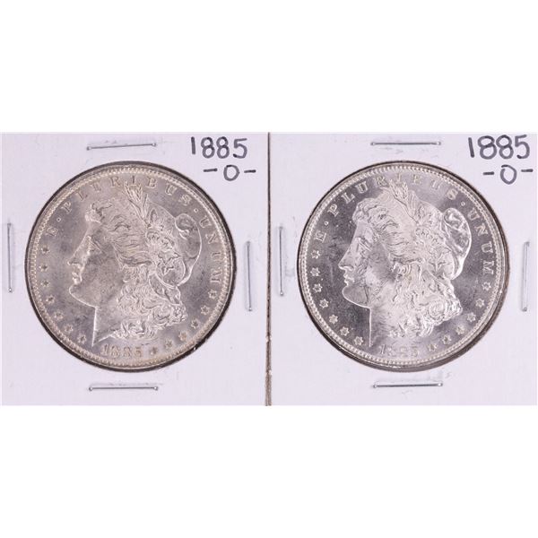 Lot of (2) 1885-O $1 Morgan Silver Dollar Coins