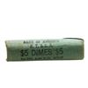 Image 3 : Original Bank Roll of (50) Brilliant Uncirculated 1960-D Roosevelt Dime Coins