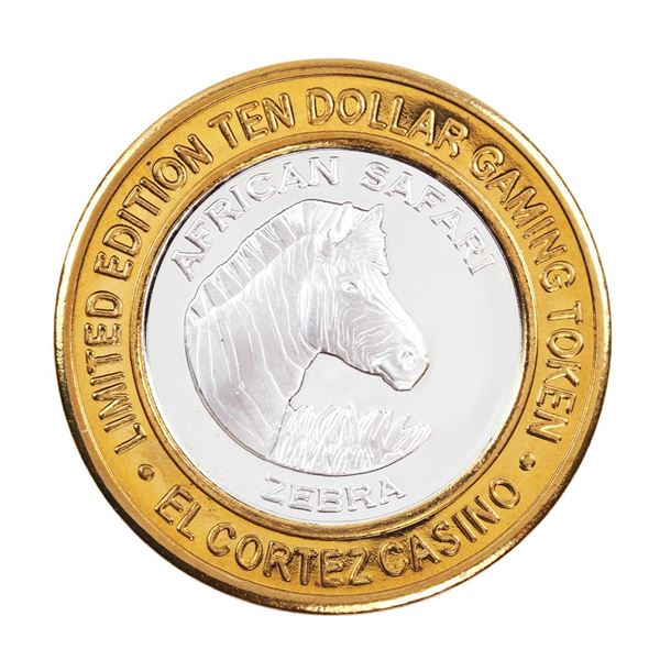.999 Fine Silver El Cortez Hotel & Casino Las Vegas $10 Limited Edition Gaming Token