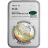 Image 2 : 1881-S $1 Morgan Silver Dollar Coin NGC MS63* Star CAC Amazing Toning