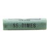 Image 3 : Original Bank Wrapped Roll of (50) Brilliant Uncirculated 1958 Roosevelt Dime Coins