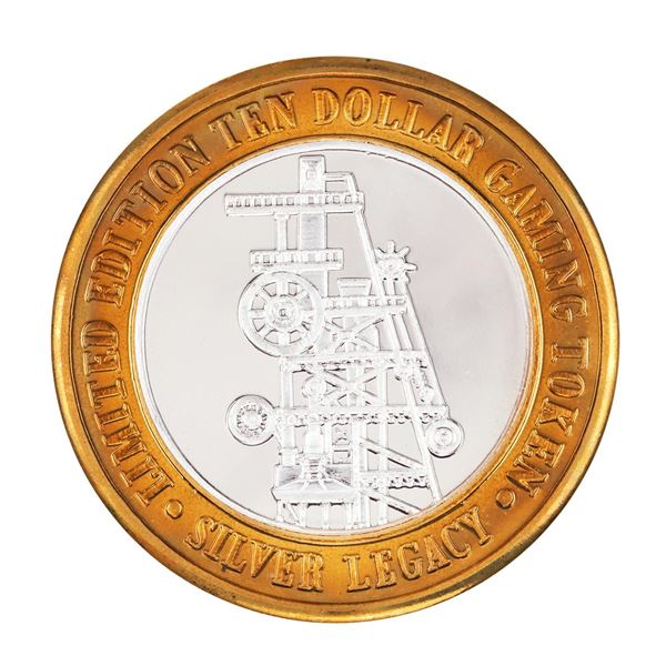 .999 Fine Silver Silver Legacy Reno, Nevada $10 Limited Edition Gaming Token