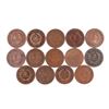 Image 4 : Lot of (14) Miscellaneous Date Two Cent Piece Coins