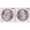 Image 1 : Lot of 1882 & 1882-S $1 Morgan Silver Dollar Coins