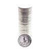 Image 2 : Roll of (40) Brilliant Uncirculated 1964 Washington Quarter Coins