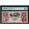Image 1 : 1860 $3 Merchant's Bank Carmi, IL Proof Obsolete Note PMG Choice Uncirculated 64