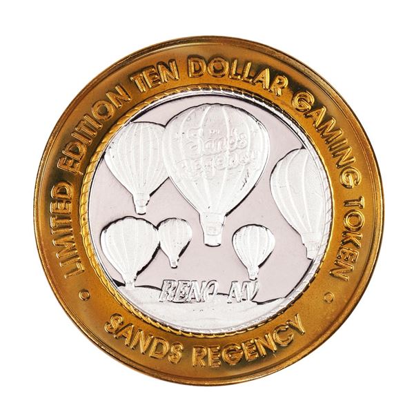 .999 Silver Sands Regency Reno, Nevada $10 Casino Limited Edition Gaming Token