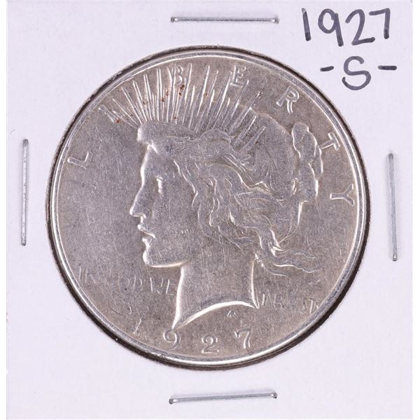 1927-S $1 Peace Silver Dollar Coin