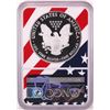 Image 2 : 2018-W $1 Proof American Silver Eagle Coin NGC PF69 Ultra Cameo Congratulations Flag