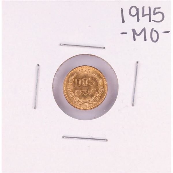 1945 Mexico Dos Pesos Gold Coin