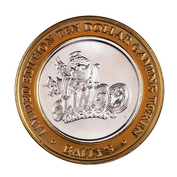 .999 Silver Bally's Las Vegas, Nevada $10 Casino Limited Edition Gaming Token