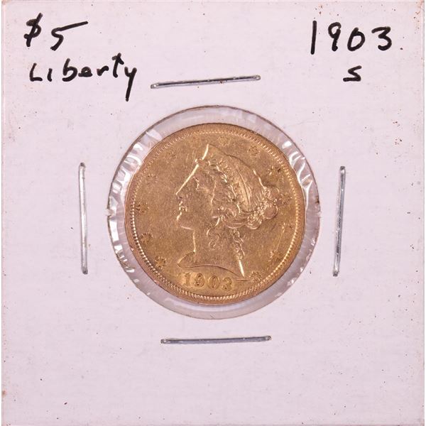 1903-S $5 Liberty Head Half Eagle Gold Coin