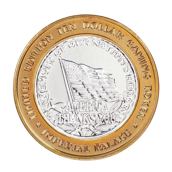 .999 Silver Imperial Palace Hotel & Casino Las Vegas $10 Limited Edition Gaming Token