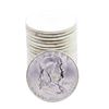 Image 1 : Roll of (20) Brilliant Uncirculated 1962 Franklin Half Dollar Coins
