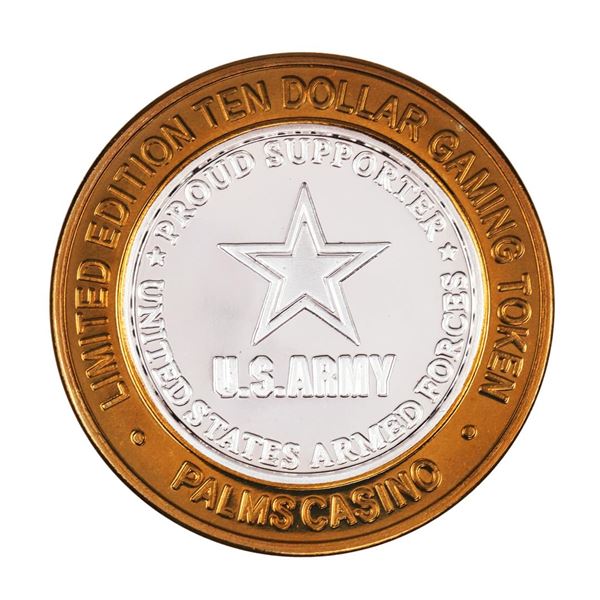 .999 Silver Palms Casino Las Vegas, NV $10 Casino Limited Edition Gaming Token