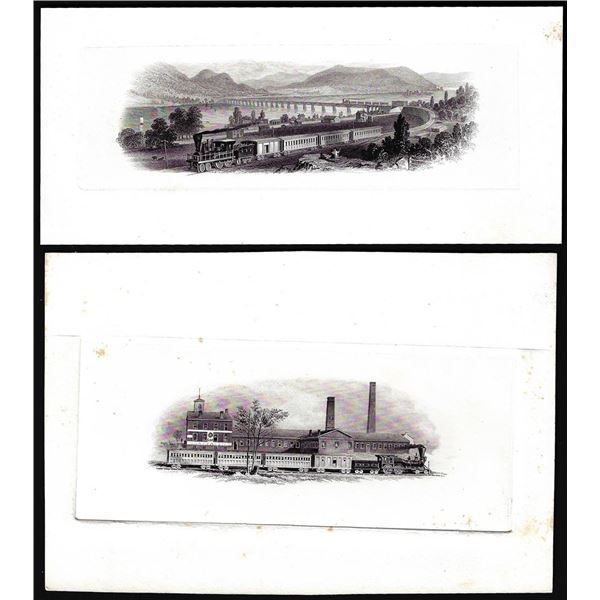 Lot of (2) 1800's Vignette from Original Proof Plates