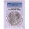 Image 1 : 1887 $1 Morgan Silver Dollar Coin PCGS MS63