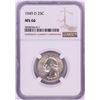 Image 1 : 1949-D Washington Quarter Coin NGC MS66