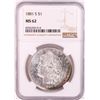 Image 1 : 1881-S $1 Morgan Silver Dollar Coin NGC MS62 Nice Toning