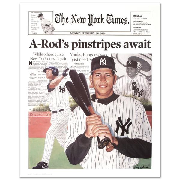Doug London "A-Rod (NY Times)" Poster