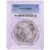 Image 1 : 1881-S $1 Morgan Silver Dollar Coin PCGS MS64