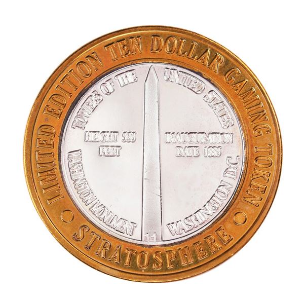 .999 Silver Stratosphere Las Vegas, NV $10 Casino Limited Edition Gaming Token