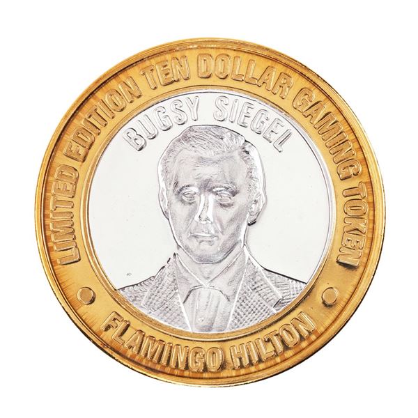 .999 Silver Flamingo Hilton Las Vegas, Nevada $10 Casino Limited Edition Gaming Token