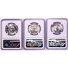 Image 2 : Lot of (3) 1956 Franklin Half Dollar Coins NGC MS63