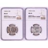 Image 1 : Lot of 1958-D & 1959-D Washington Quarter Coins NGC MS65
