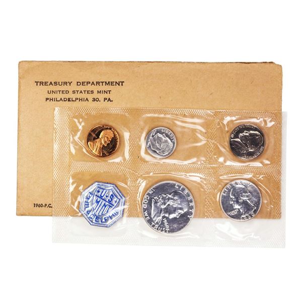1960 (5) Coin Proof Set in Original Envelope