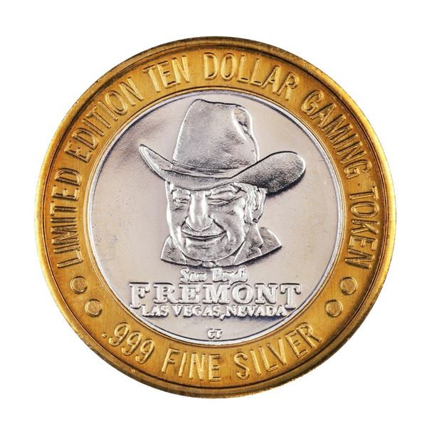 .999 Silver Sam Boyd's Fremont Las Vegas $10 Casino Limited Edition Gaming Token