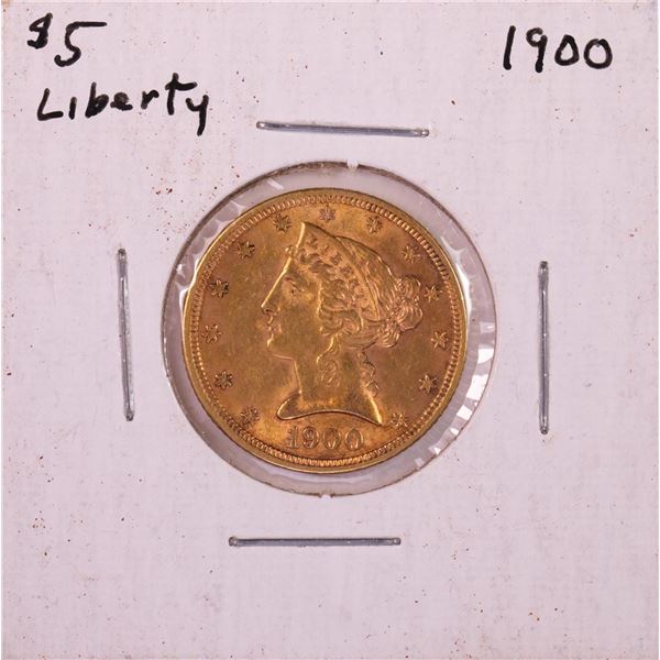 1900 $5 Liberty Head Half Eagle Gold Coin