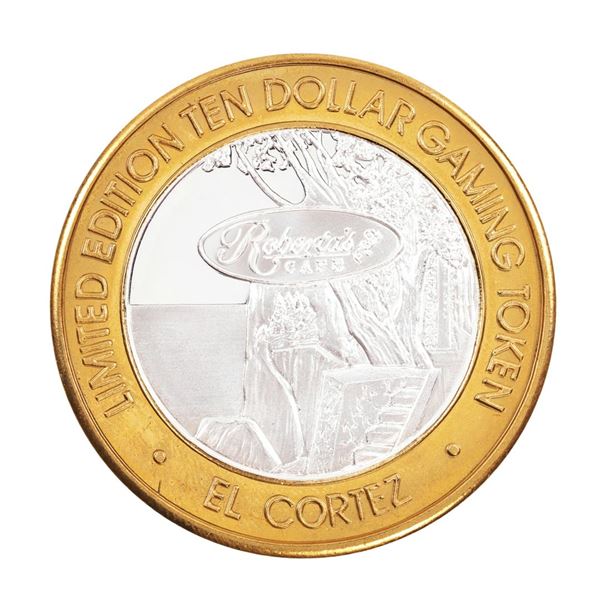 .999 Fine Silver El Cortez Hotel & Casino Las Vegas $10 Limited Edition Gaming Token