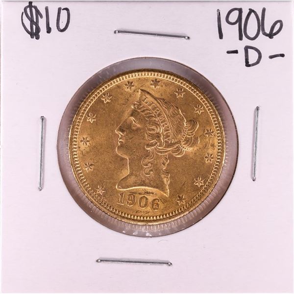 1906-D $10 Liberty Head Eagle Gold Coin