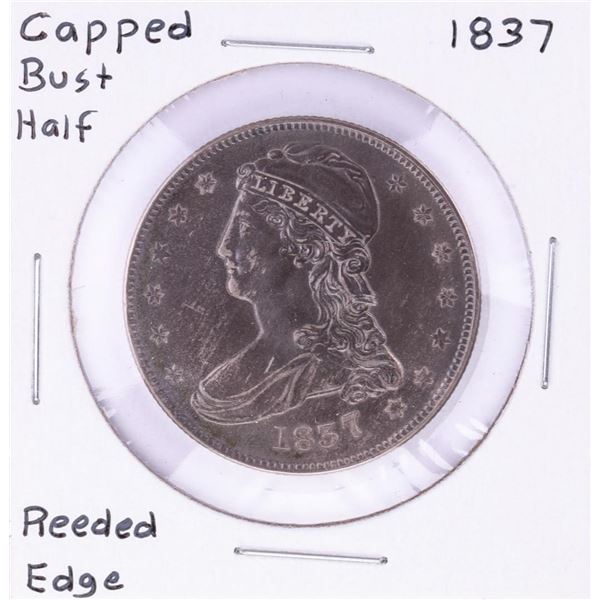 1837 Capped Bust Half Dollar Coin Reeded Edge