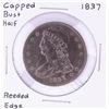 Image 1 : 1837 Capped Bust Half Dollar Coin Reeded Edge