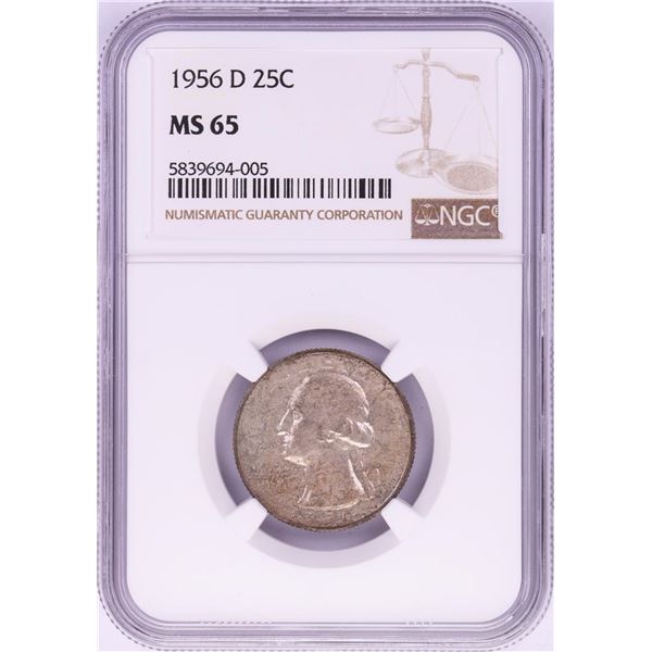 1956-D Washington Quarter Coin NGC MS65