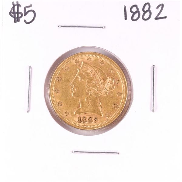 1882 $5 Liberty Head Half Eagle Gold Coin