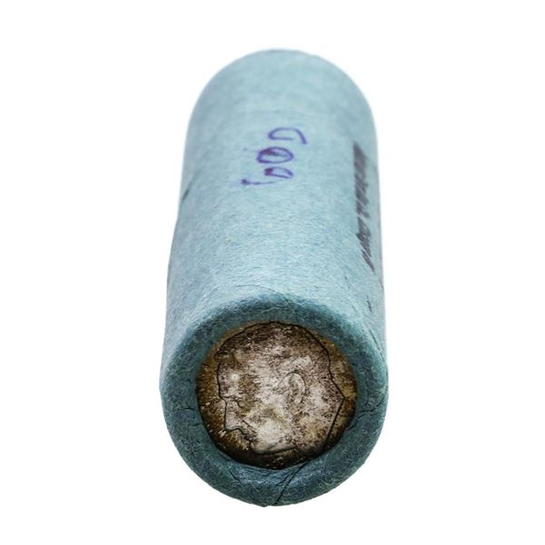 Original Bank Wrapped Roll of (50) Brilliant Uncirculated 1960-D Roosevelt Dime Coins