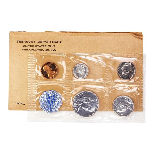 1960 (5) Coin Proof Set in Original Envelope