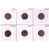 Image 1 : Set of 1864 -1868 Indian Head Cent Coins Including 1864-L