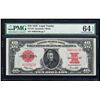 Image 1 : 1923 $10 'Poker Chip' Legal Tender Note Fr.123 PMG Choice Uncirculated 64EPQ