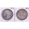 Image 1 : Lot of (2) 1879 $1 Morgan Silver Dollar Coins