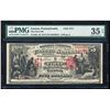 Image 1 : First Charter 1875 $5 NB of Easton, PA CH# 1171 National Note PMG Ch. Very Fine 35EPQ