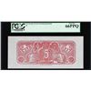 Image 1 : $5 Chemicograph Back Confederate Currency Note PCGS Gem New 66PPQ