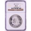 Image 1 : 1881-CC $1 Morgan Silver Dollar Coin NGC MS64