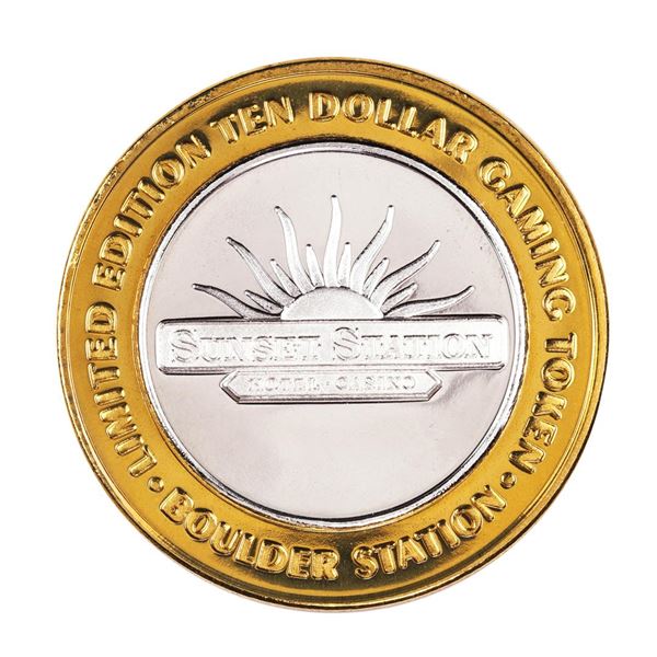 .999 Silver Boulder Station Hotel Casino Las Vegas, NV $10 Limited Casino Token